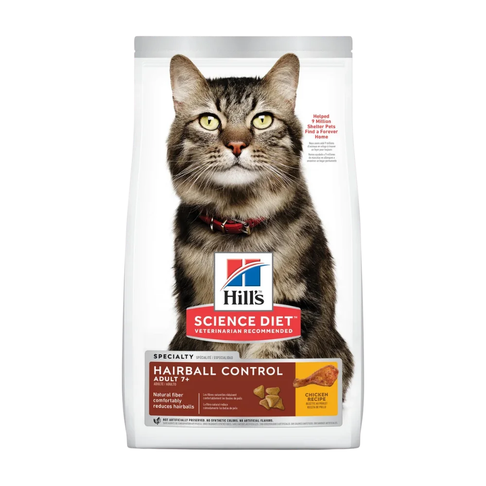 HILLS F AD 7+ HAIR BALL X 3,5 LB Hill's alimento mascotas Skapets Colombia