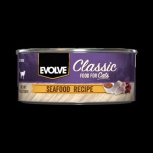 EVOLVE CAT LATA SEAFOOD RECIPE X 156 GR Evolve alimento mascotas Skapets Colombia