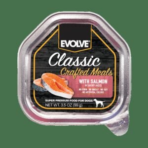 EVOLVE DOG CLASSIC BANDEJA CRAFTED MEALS SALMON - 3.5 OZ Evolve alimento mascotas Skapets Colombia