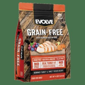 EVOLVE DOG GRAIN FREE PAVO X  4LB Evolve alimento mascotas Skapets Colombia
