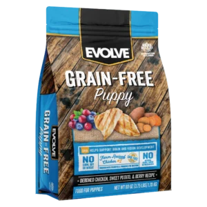 EVOLVE DOG GRAIN FREE PUPPY POLLO Evolve alimento mascotas Skapets Colombia