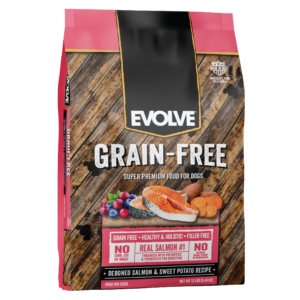 EVOLVE DOG GRAIN FREE SALMON Evolve alimento mascotas Skapets Colombia