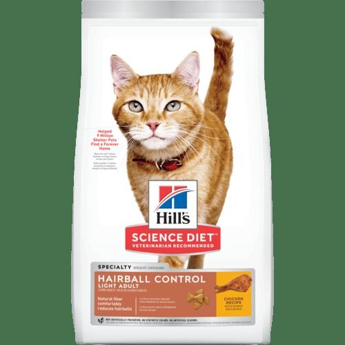 HILLS F ADULT HAIRBALL CONTROL LIGHT X 7 LB