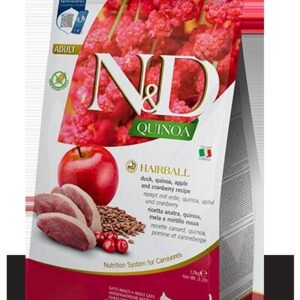 ND QUINOA F AD HAIRBALL X 1.5 KG Farmina N&D alimento mascotas Skapets Colombia