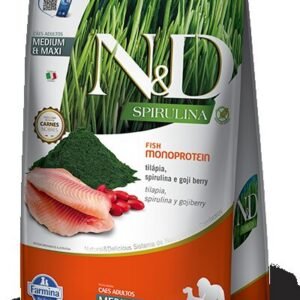 ND SPIRULINA C TILAPIA AD MD/MX 10,1 KG Farmina N&D alimento mascotas Skapets Colombia