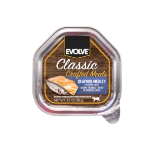EVOLVE CAT CLAS BAND CRAFTED MEALS SEAFOO X 99 GR Evolve alimento mascotas Skapets Colombia