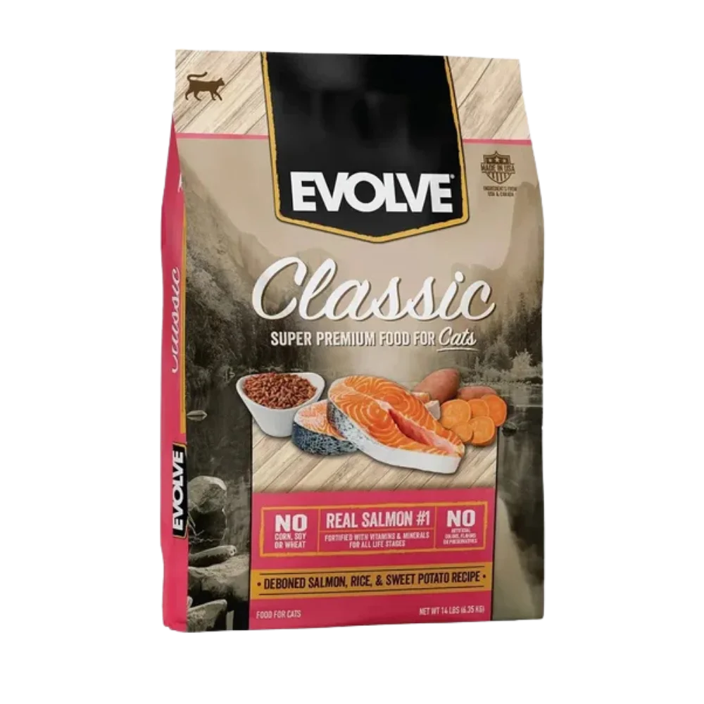 EVOLVE CAT CLASSIC SALMON1.24 KG Evolve alimento mascotas Skapets Colombia