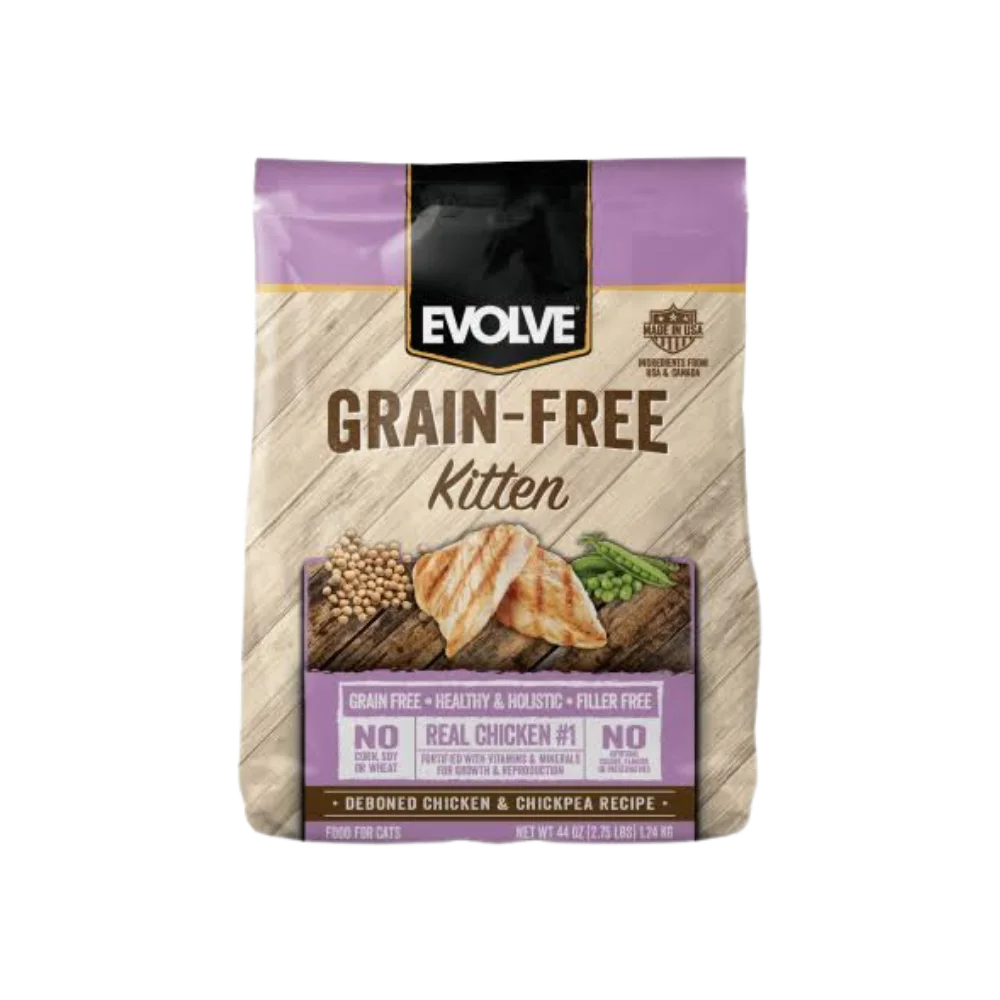 EVOLVE CAT GRAIN FREE KITTEN CHICKEN - POLLO 2.75 LB