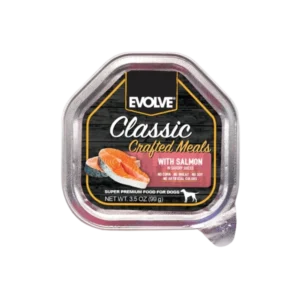 EVOLVE DOG CLASSIC BANDEJA CRAFTED MEALS SALMON - 3.5 OZ Evolve alimento mascotas Skapets Colombia