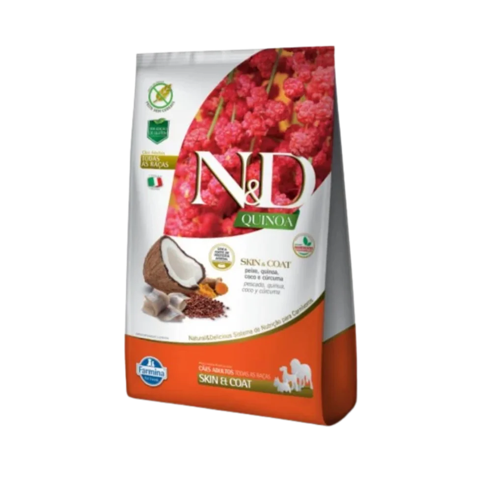 ND QUINOA F AD SKIN PEIXE X 1.5KG Farmina N&D alimento mascotas Skapets Colombia