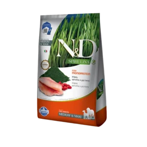 ND SPIRULINA C TILAPIA AD MD/MX 10,1 KG Farmina N&D alimento mascotas Skapets Colombia