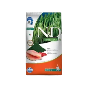 ND SPIRULINA F KITTEN TILAPIA X 1.5KG Farmina N&D alimento mascotas Skapets Colombia